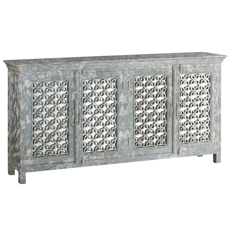 Комод в стиле прованс с декорированным резным фасадом Asger Provence Chest of Drawers Серый Комод в стиле прованс с декорированным резным фасадом Asger Provence Chest of Drawers Серый в Волгограде | Loft Concept