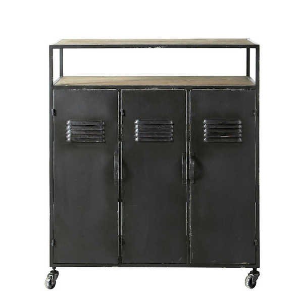 Комод в стиле Индастриал Industrial Kraft Chest Черный Комод в стиле Индастриал Industrial Kraft Chest Черный в Волгограде | Loft Concept