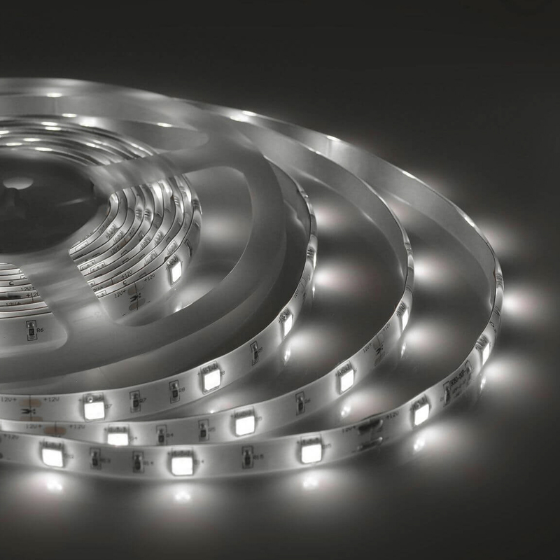 Светодиодная влагозащищенная лента 7,2W/m 30Led/m 5050SMD дневной белый 5M Белый Светодиодная влагозащищенная лента 7,2W/m 30Led/m 5050SMD дневной белый 5M Белый в Волгограде | Loft Concept