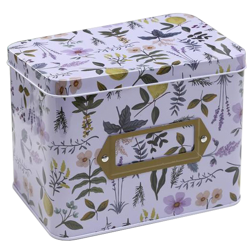 Шкатулка металлическая Herbs and Flowers Colorful Metal Tea Box Мульти Шкатулка металлическая Herbs and Flowers Colorful Metal Tea Box Мульти в Волгограде | Loft Concept