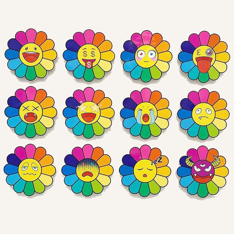 Арт-объекты на стену веселые цветы Takashi Murakami flower Мульти Арт-объекты на стену веселые цветы Takashi Murakami flower Мульти в Волгограде | Loft Concept