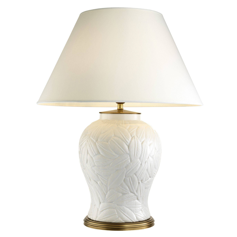 Настольная лампа Eichholtz Table Lamp Cyprus White Белый Латунь Античная полированная Настольная лампа Eichholtz Table Lamp Cyprus White Белый Латунь Античная полированная в Волгограде | Loft Concept