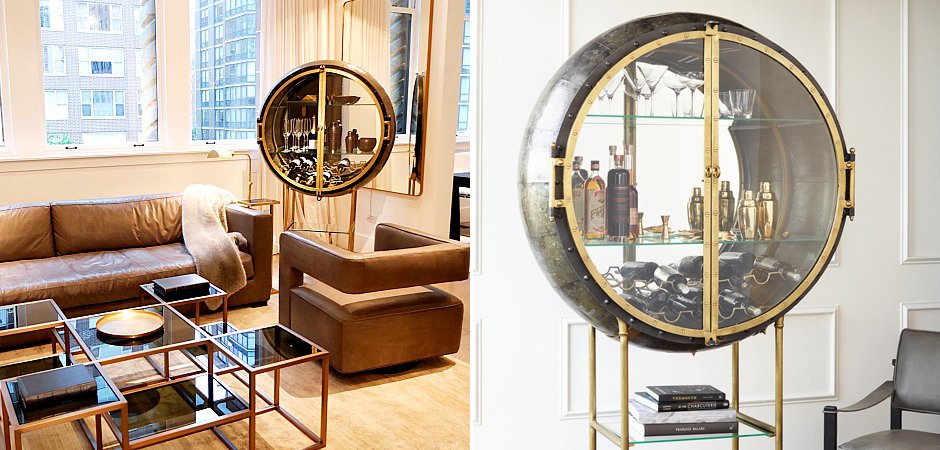 Шкаф Porthole Bar Restoration Hardware Шкаф Porthole Bar Restoration Hardware - Loft-Concept в Волгограде