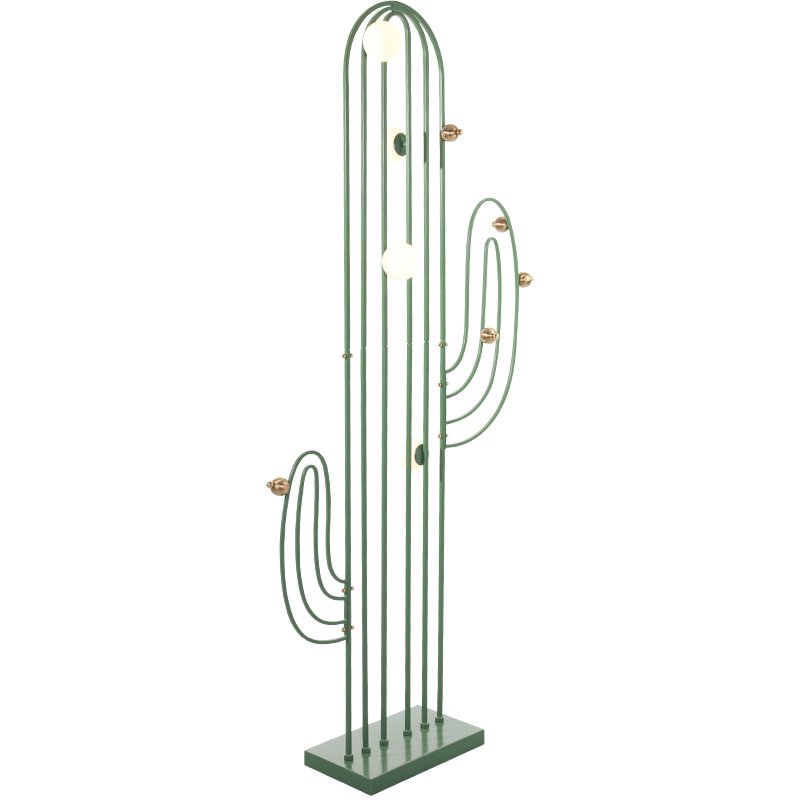 CACTUS Напольный светильник в виде кактуса Зеленый Золотой CACTUS Напольный светильник в виде кактуса Зеленый Золотой в Волгограде | Loft Concept