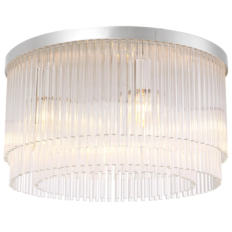 Потолочный светильник Eichholtz Ceiling Lamp Hector Nickel Никель Прозрачное Стекло Потолочный светильник Eichholtz Ceiling Lamp Hector Nickel Никель Прозрачное Стекло в Волгограде | Loft Concept