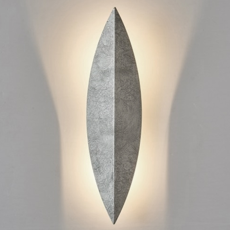 Art Deco Leaf Wall Lamp Silver Серебряный Art Deco Leaf Wall Lamp Silver Серебряный в Волгограде | Loft Concept