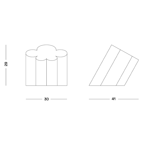 Настольная дизайнерская лампа Poltronova Passiflora Yellow Table Lamp в Волгограде