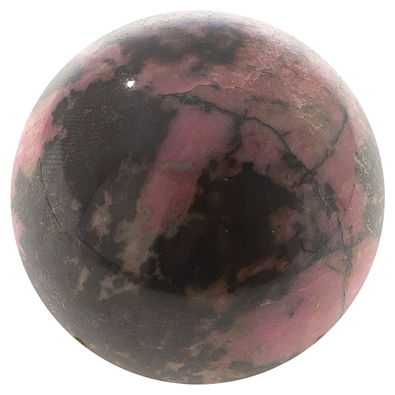 Шар декоративный из натурального камня Родонит Natural Stone Spheres Розовый Черный Шар декоративный из натурального камня Родонит Natural Stone Spheres Розовый Черный в Волгограде | Loft Concept