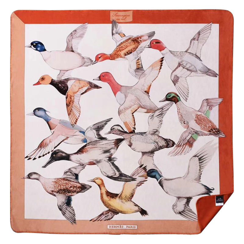 Плед Hermes Wild Ducks Plaid Мульти Оранжевый Бежевый Плед Hermes Wild Ducks Plaid Мульти Оранжевый Бежевый в Волгограде | Loft Concept