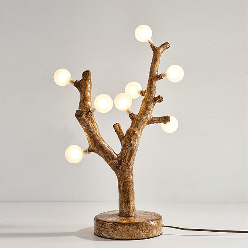Настольная лампа Tree branch Table Lamp Коричневый Белый Настольная лампа Tree branch Table Lamp Коричневый Белый в Волгограде | Loft Concept