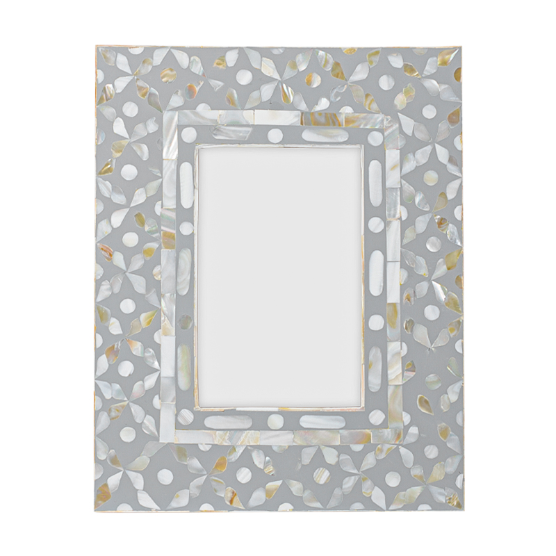 Рама для фото Bone Inlay Pearl Gray S Серый Перламутровый Рама для фото Bone Inlay Pearl Gray S Серый Перламутровый в Волгограде | Loft Concept