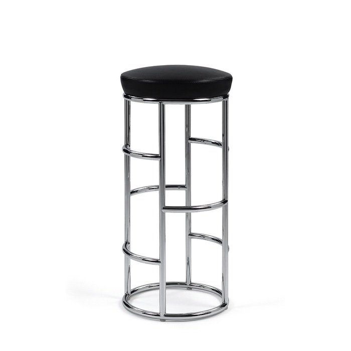 Барный стул Satish Bar Stool Черный Белый в Волгограде | Loft Concept 