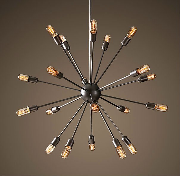 Люстра Loft Industrial Sputnik Chandelier 100 Черный Люстра Loft Industrial Sputnik Chandelier 100 Черный в Волгограде | Loft Concept