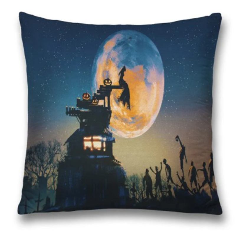 Подушка Halloween Rise Zombie Черный Синий Подушка Halloween Rise Zombie Черный Синий в Волгограде | Loft Concept