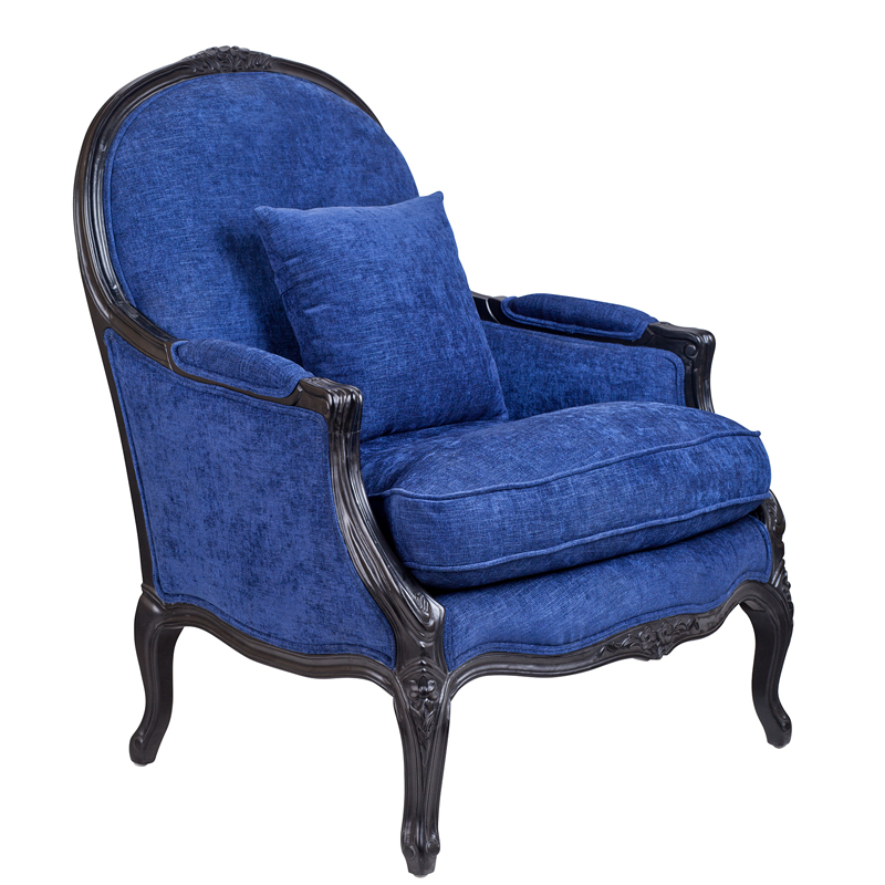 Кресло Bernard Armchair blue Синий Кресло Bernard Armchair blue Синий в Волгограде | Loft Concept