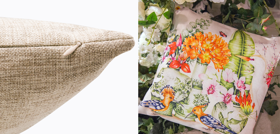 Декоративная подушка Hoopoes and Flowers Pillow Декоративная подушка Hoopoes and Flowers Pillow - Loft-Concept в Волгограде
