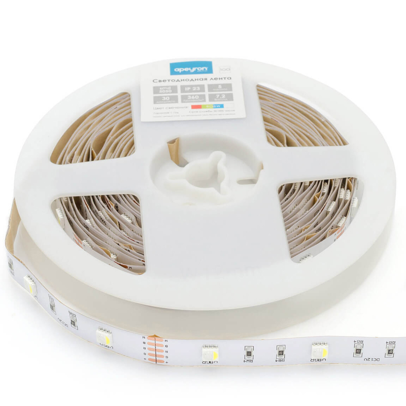 Светодиодная лента 7,2W/m 30Led/m 5050SMD разноцветная Белый Светодиодная лента 7,2W/m 30Led/m 5050SMD разноцветная Белый в Волгограде | Loft Concept