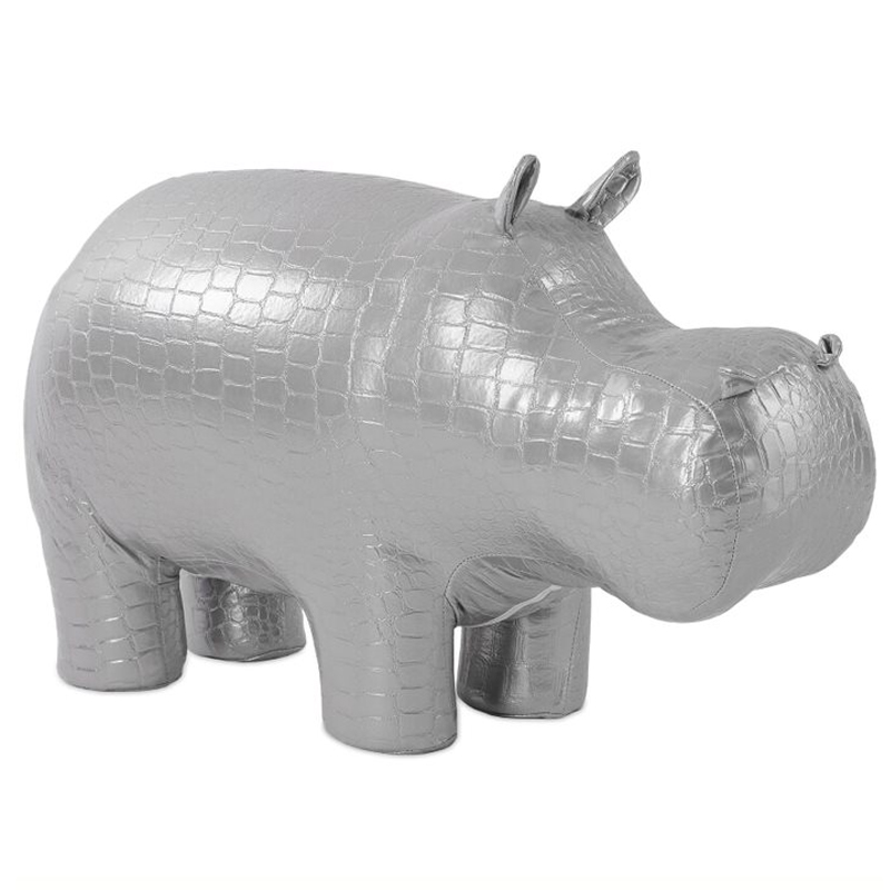 Пуф Бегемот Poof Hippo silver Серебряный Пуф Бегемот Poof Hippo silver Серебряный в Волгограде | Loft Concept