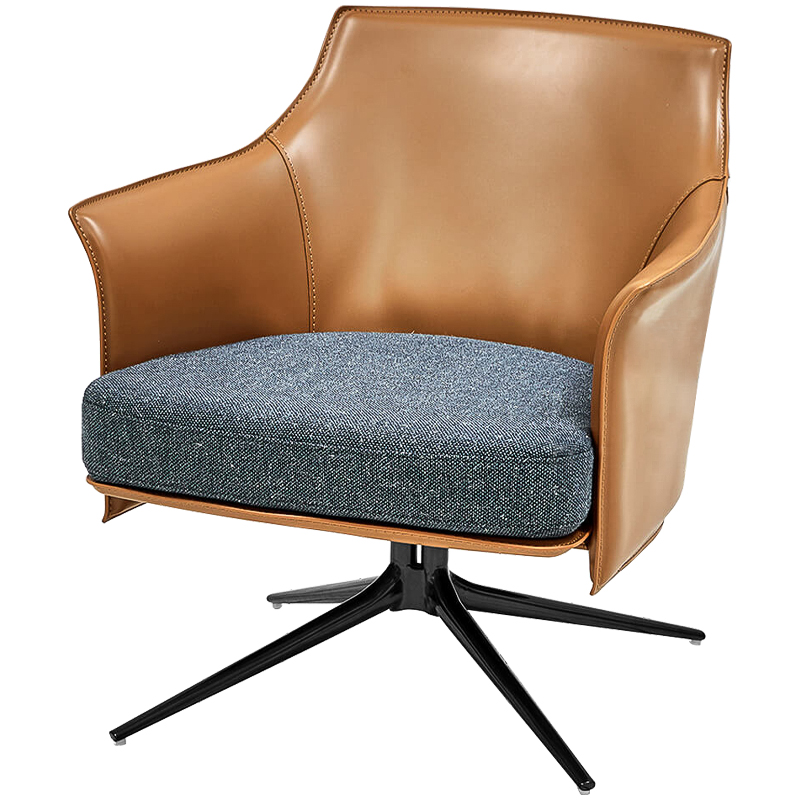 Кресло Badru Chair Серый Черный Карамель Кресло Badru Chair Серый Черный Карамель в Волгограде | Loft Concept