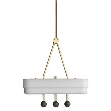BERT FRANK SPATE PENDANT Bert Frank Латунь Белый BERT FRANK SPATE PENDANT Bert Frank Латунь Белый в Волгограде | Loft Concept