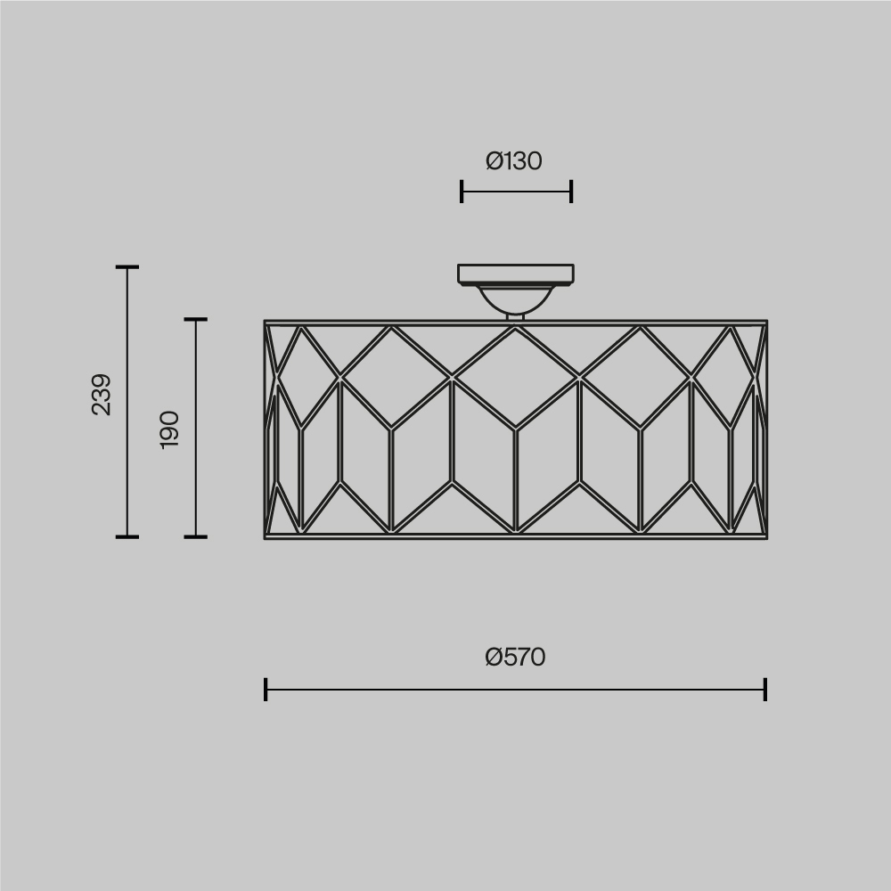 Потолочный светильник Messina Е27 в Волгограде