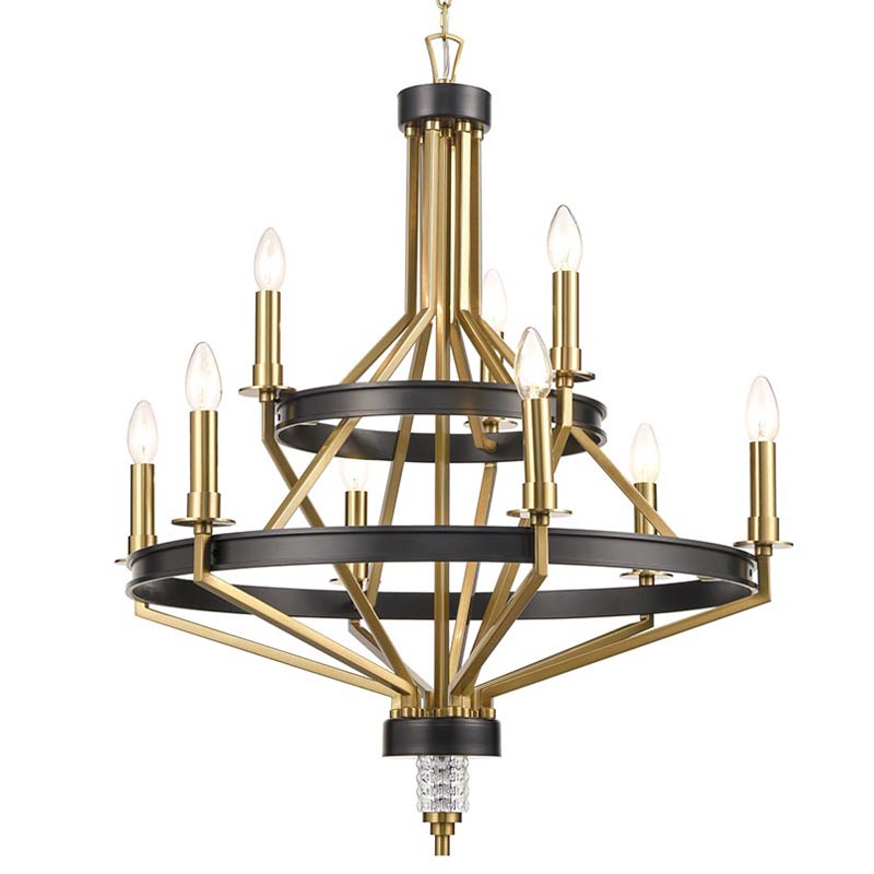 Люстра Fainela Chandelier 71 Латунь Черный Люстра Fainela Chandelier 71 Латунь Черный в Волгограде | Loft Concept