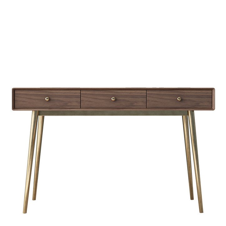 Консоль Walnut console Орех Глянцевое золото Консоль Walnut console Орех Глянцевое золото в Волгограде | Loft Concept