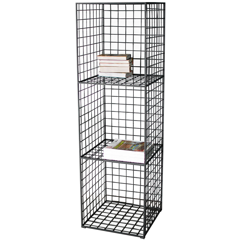 Стеллаж Carney Black Industrial Metal Rust Rack Черный Стеллаж Carney Black Industrial Metal Rust Rack Черный в Волгограде | Loft Concept