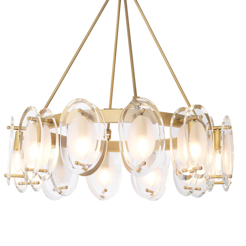 Люстра Eichholtz Chandelier Sublime Латунь Античная полированная Прозрачный Люстра Eichholtz Chandelier Sublime Латунь Античная полированная Прозрачный в Волгограде | Loft Concept