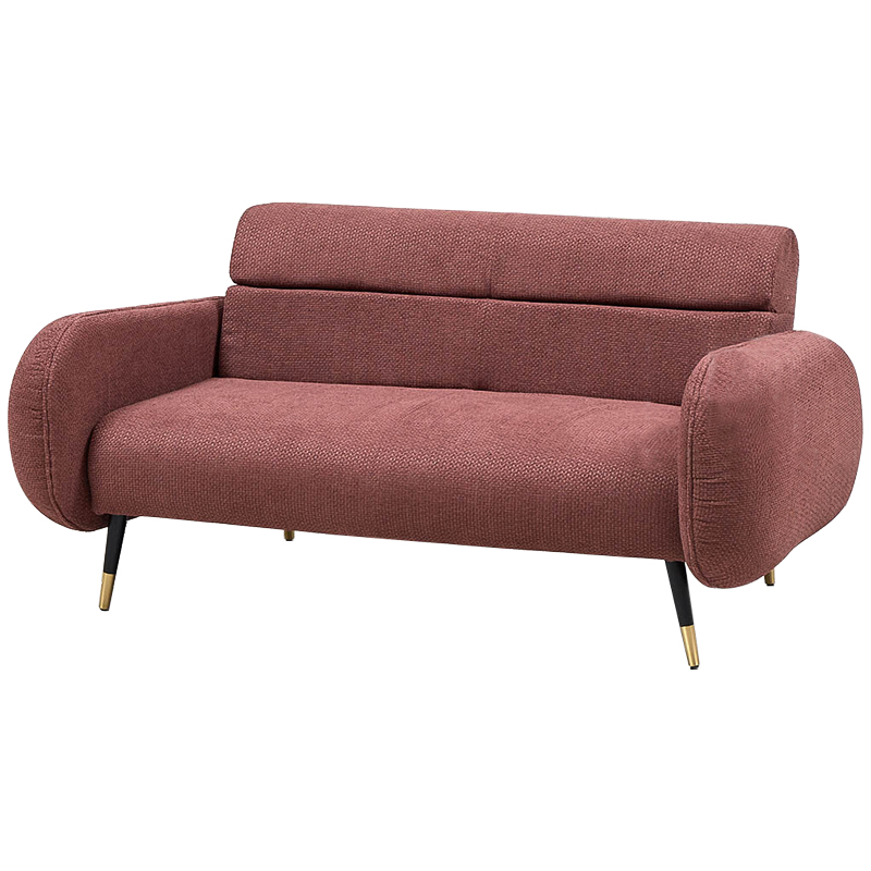 Диван Hebert Sofa Red M Красный Красный Черный Латунь Диван Hebert Sofa Red M Красный Красный Черный Латунь в Волгограде | Loft Concept