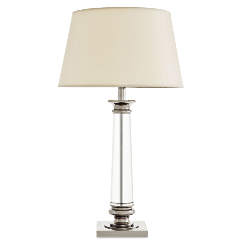 Настольная лампа Eichholtz Table Lamp Dylan Прозрачный Кремовый Никель Настольная лампа Eichholtz Table Lamp Dylan Прозрачный Кремовый Никель в Волгограде | Loft Concept