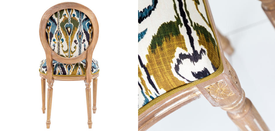 Стул Ikat Pattern с овальной спинкой Стул Ikat Pattern с овальной спинкой - Loft-Concept в Волгограде