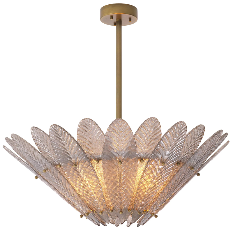 Люстра Eichholtz Chandelier Scala Латунь Стекло Смок Люстра Eichholtz Chandelier Scala Латунь Стекло Смок в Волгограде | Loft Concept