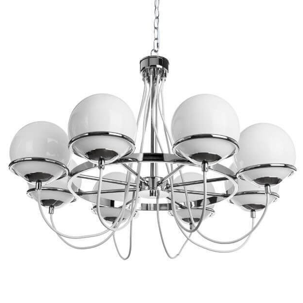 Люстра Melissa Chandelier Chromium Хром Белый Люстра Melissa Chandelier Chromium Хром Белый в Волгограде | Loft Concept