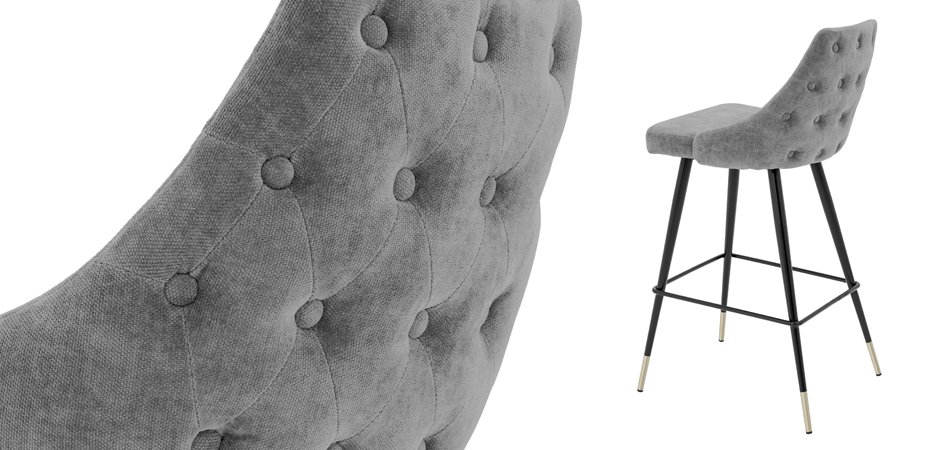 Барный стул Eichholtz Bar Stool Cedro Grey Барный стул Eichholtz Bar Stool Cedro Grey - Loft-Concept в Волгограде
