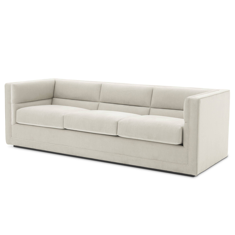 Диван Eichholtz Sofa Adonia Бежево-серый Черный Диван Eichholtz Sofa Adonia Бежево-серый Черный в Волгограде | Loft Concept