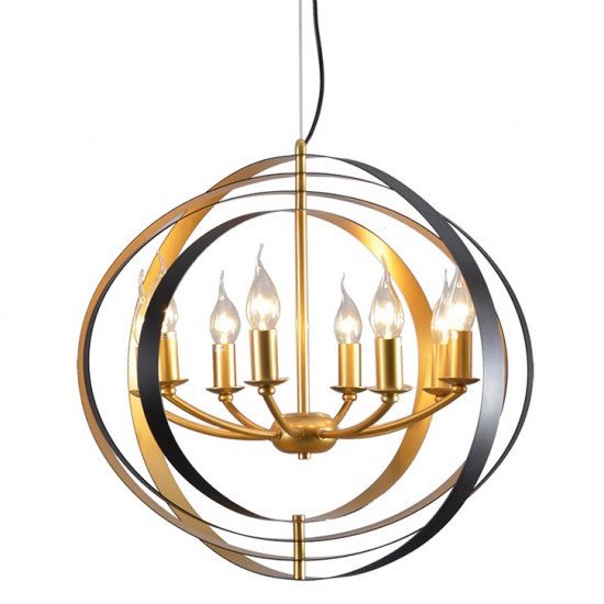 Люстра Spherium Chandelier Черный Золотой Люстра Spherium Chandelier Черный Золотой в Волгограде | Loft Concept