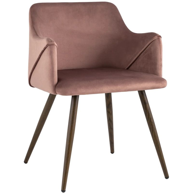 Стул Monarch Chair Пепельно-Розовый Велюр Розовый пастельный Коричневый Стул Monarch Chair Пепельно-Розовый Велюр Розовый пастельный Коричневый в Волгограде | Loft Concept