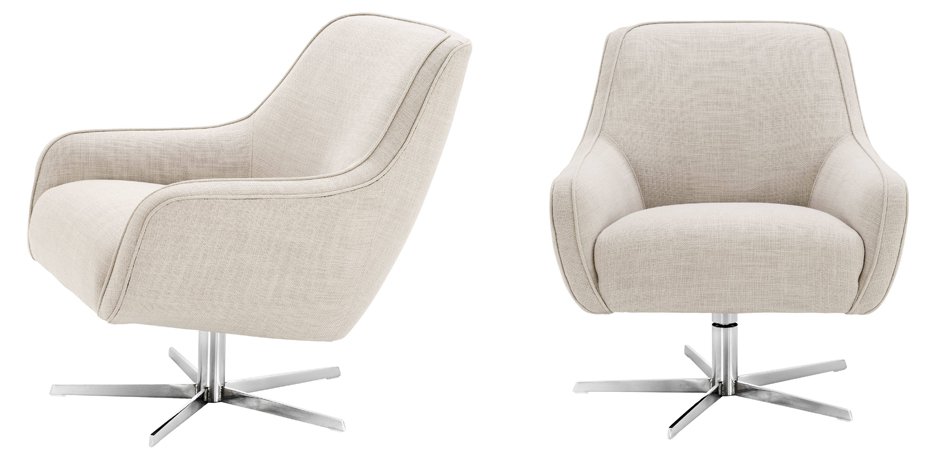Кресло Eichholtz Swivel Chair Serena Natural Кресло Eichholtz Swivel Chair Serena Natural - Loft-Concept в Волгограде