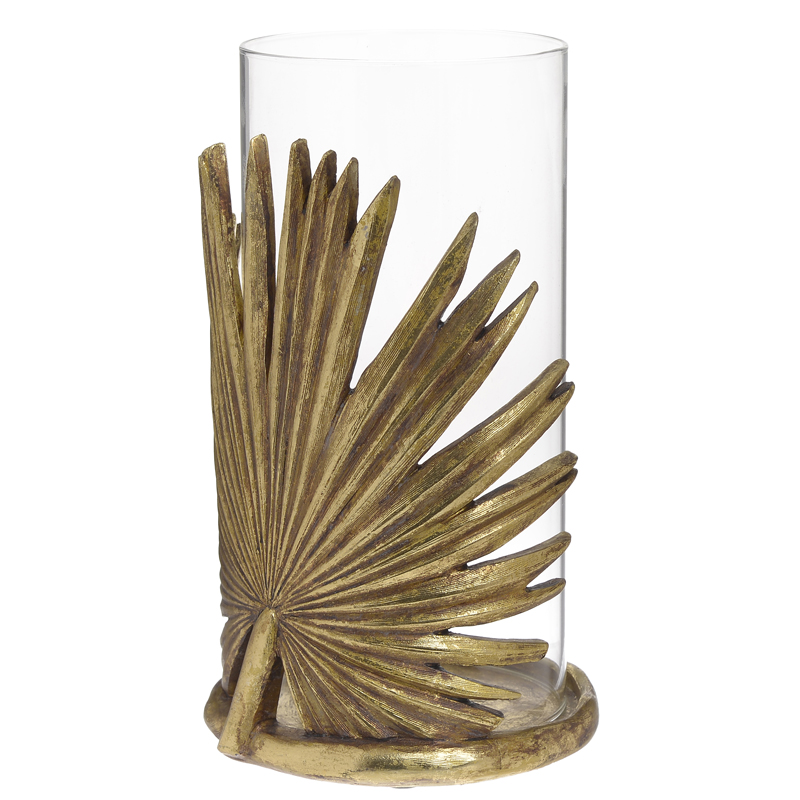 Подсвечник Palm Leaf Candlestick Золотой Прозрачный Подсвечник Palm Leaf Candlestick Золотой Прозрачный в Волгограде | Loft Concept