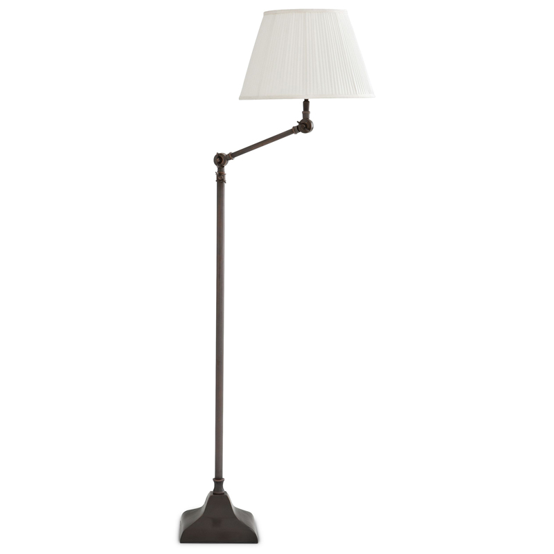 Торшер Eichholtz Floor Lamp Medea Темная бронза Белый Торшер Eichholtz Floor Lamp Medea Темная бронза Белый в Волгограде | Loft Concept