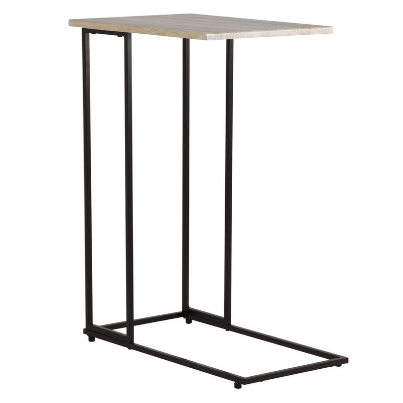 Приставной стол Industrial Oak Aubrey Side Table Черный Приставной стол Industrial Oak Aubrey Side Table Черный в Волгограде | Loft Concept