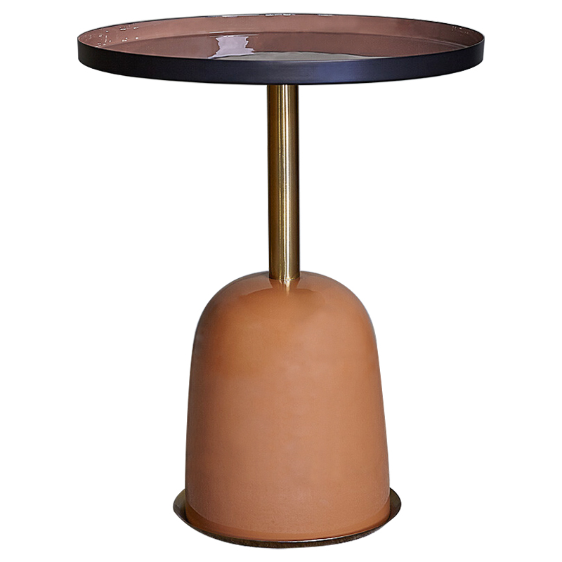 Приставной стол Elmer Side Table Латунь Оранжевый Дымчатая Роза Приставной стол Elmer Side Table Латунь Оранжевый Дымчатая Роза в Волгограде | Loft Concept