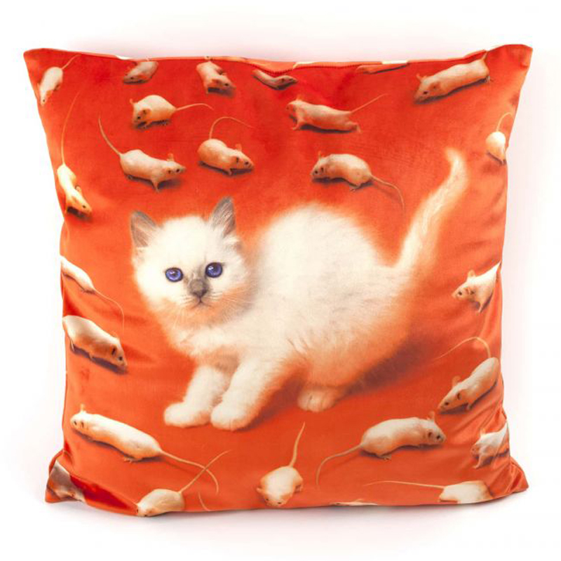 Подушка Seletti Cushion Kitten Мульти Подушка Seletti Cushion Kitten Мульти в Волгограде | Loft Concept