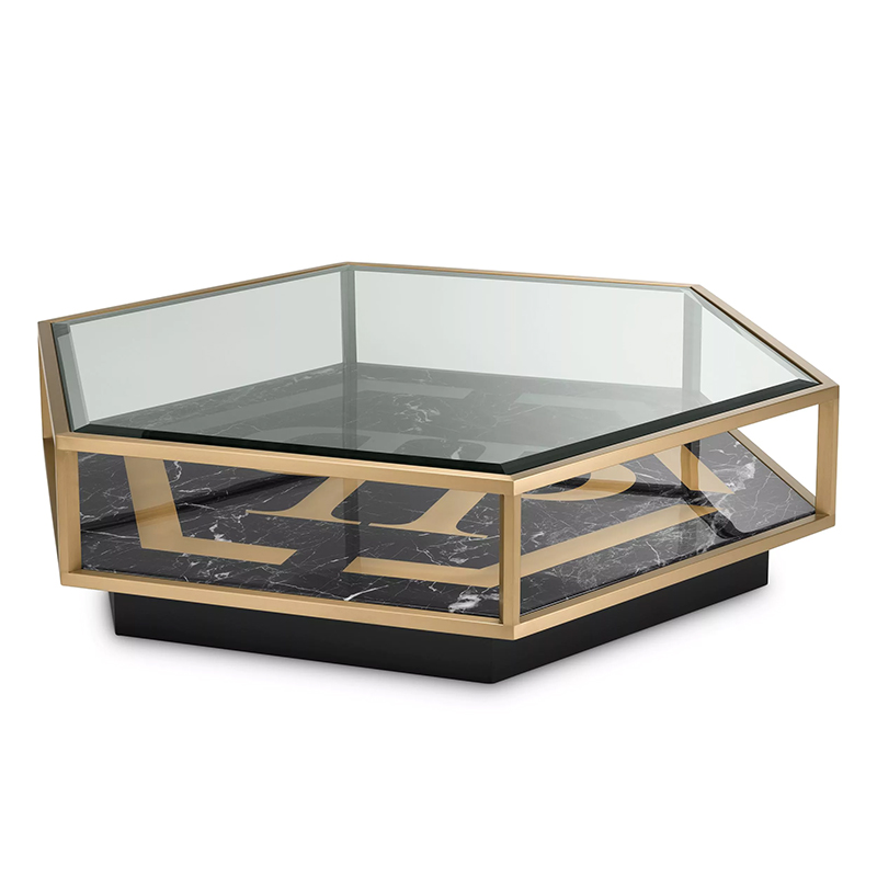 Кофейный стол Philipp Plein Coffee Table Falcon View Прозрачное Стекло Черный Золотой Кофейный стол Philipp Plein Coffee Table Falcon View Прозрачное Стекло Черный Золотой в Волгограде | Loft Concept