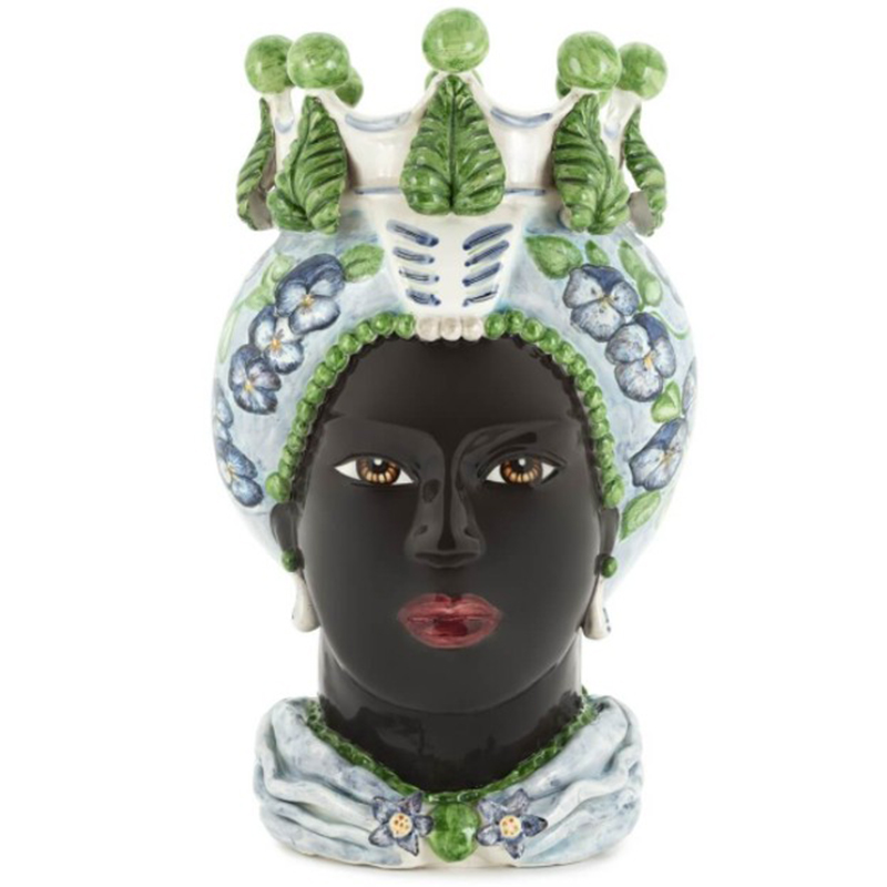 Ваза VASE MORO LADY VIOLET Черный Зеленый Фиолетовый Голубой Ваза VASE MORO LADY VIOLET Черный Зеленый Фиолетовый Голубой в Волгограде | Loft Concept