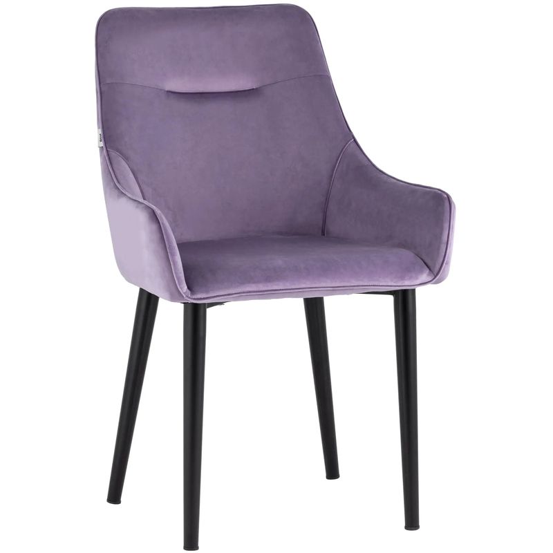 Стул Joan Chair Сиреневый Велюр Сиреневый Черный Стул Joan Chair Сиреневый Велюр Сиреневый Черный в Волгограде | Loft Concept
