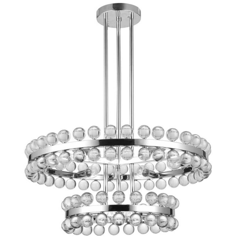 Sacramento Transparent Balls Two Circle Chandelier Хром Прозрачный Sacramento Transparent Balls Two Circle Chandelier Хром Прозрачный в Волгограде | Loft Concept