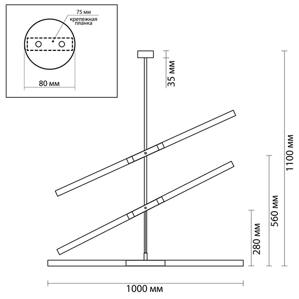 Светильник Gold Delta Light 6 lamp Светильник Gold Delta Light 6 lamp в Волгограде