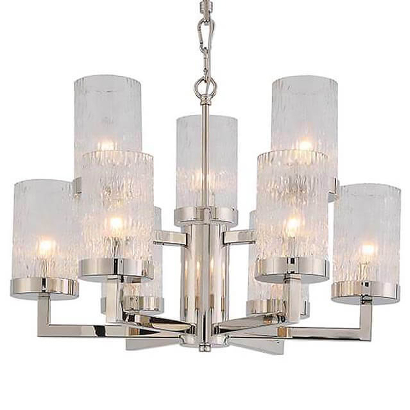 Люстра Kelly Silver Small с Рельефным Стеклом Серебряный Люстра Kelly Silver Small с Рельефным Стеклом Серебряный в Волгограде | Loft Concept